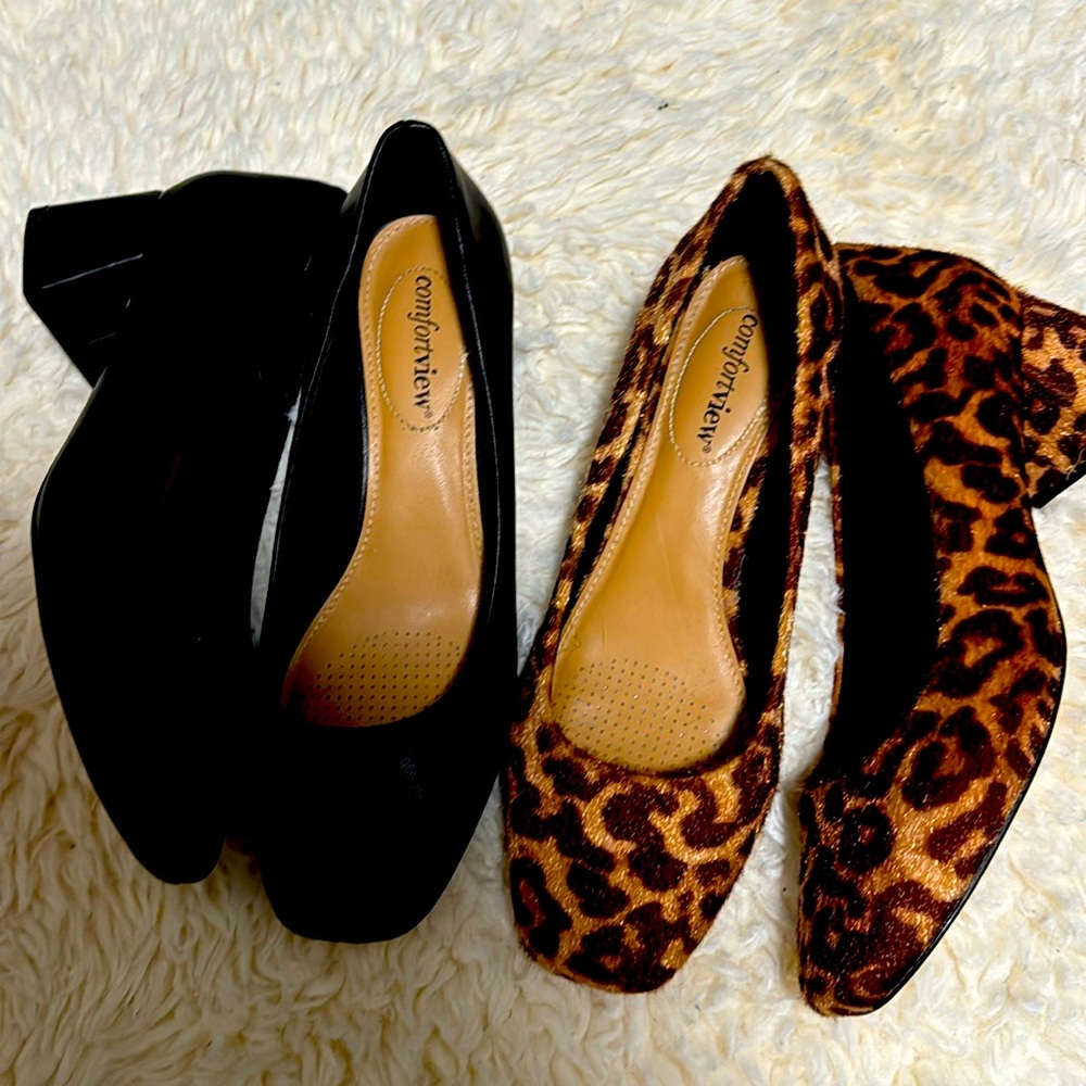 Bundle** Comfortview square toe 2inch heels